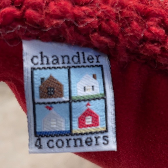 Chandler 4 Corners Laura Megroz Yellow Lab With Candy Cane - Hooked Wool Pillow - Picture 4 of 8